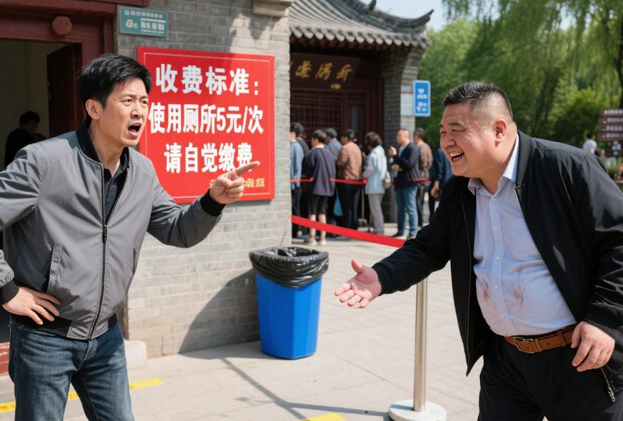景区公厕一次收费5元,男人花600包全天,管理方连夜换规定:亏惨